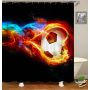 Amazon hot selling high-end 3D EVA shower curtain novel cat eye pattern curtain Shower curtain/