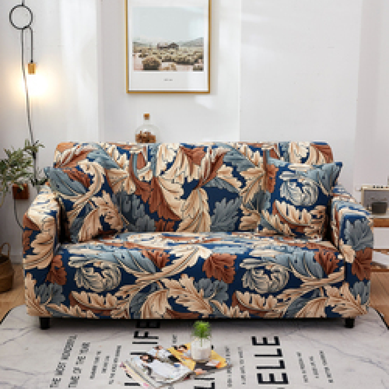 High Quality Printed Color Couch Cover, Wholesale Home Decoration Item 100% Polyester Couch Cover Sofa/