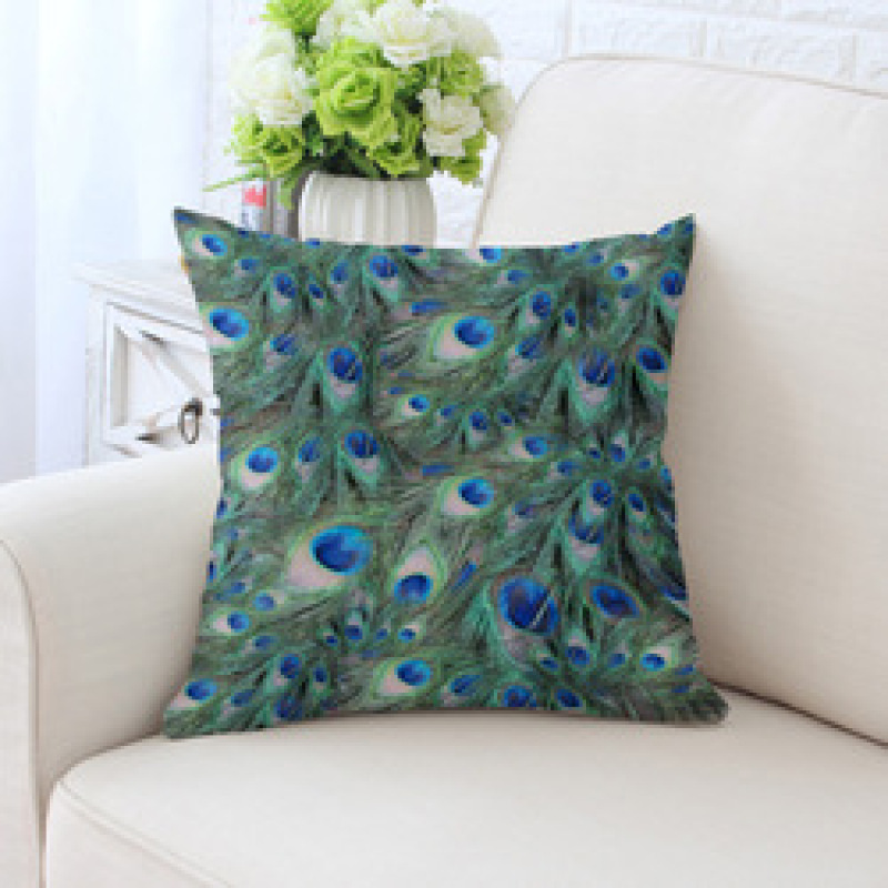 Peacock feather bulk chair cushion, cover pillow for sofa