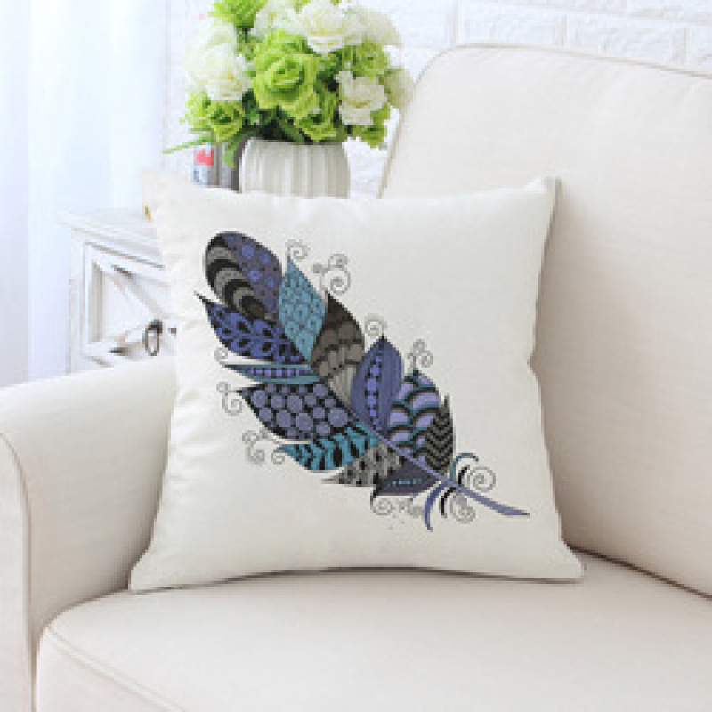 Peacock feather bulk chair cushion, cover pillow for sofa