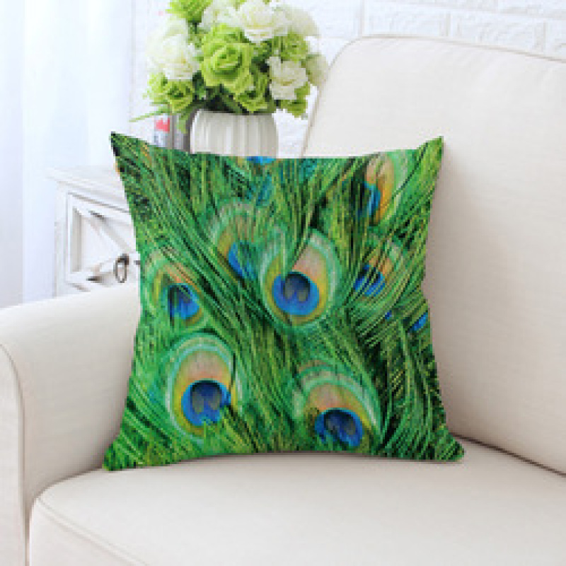 Peacock feather bulk chair cushion, cover pillow for sofa