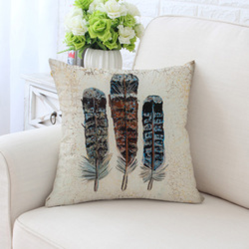 Peacock feather bulk chair cushion, cover pillow for sofa