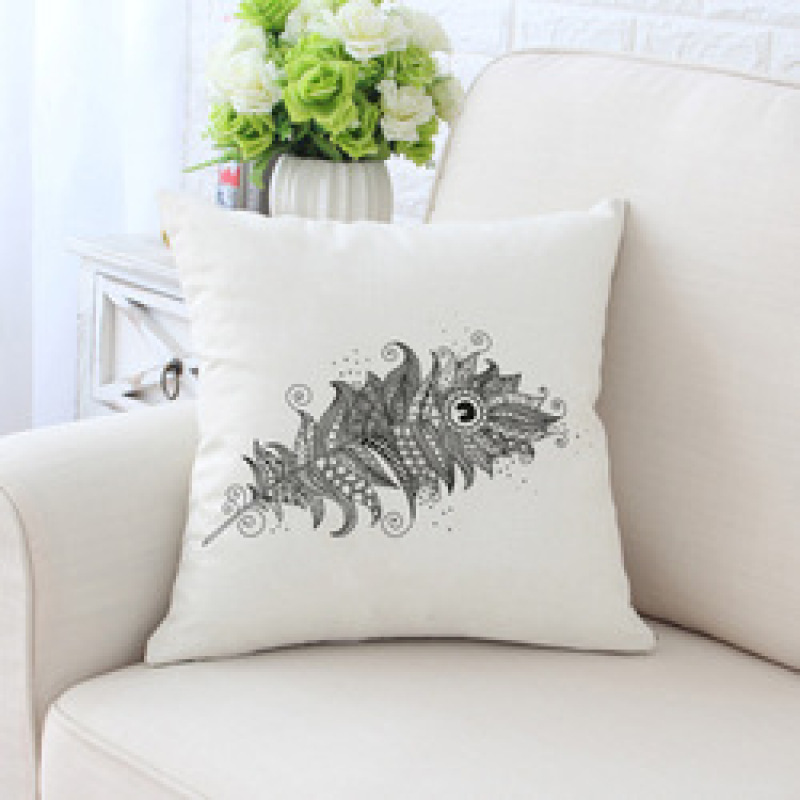 Peacock feather bulk chair cushion, cover pillow for sofa