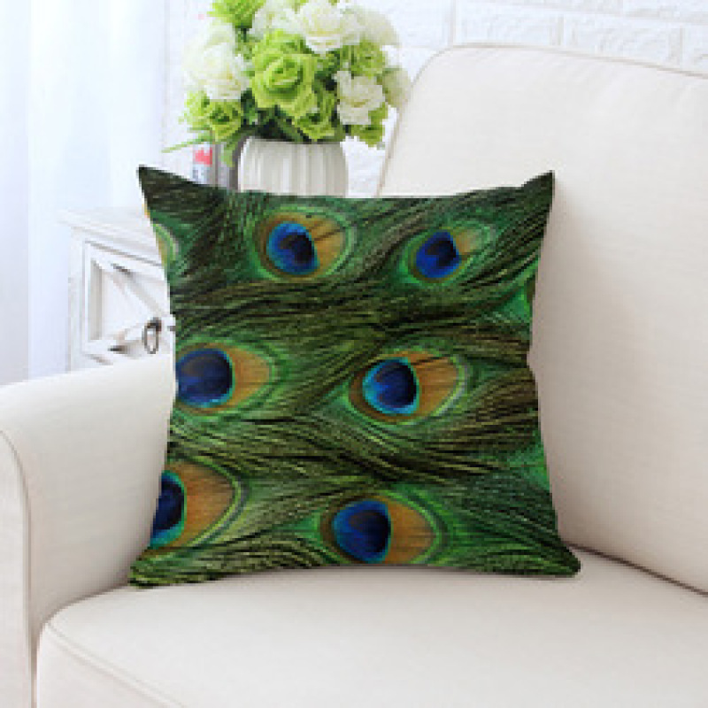 Peacock feather bulk chair cushion, cover pillow for sofa