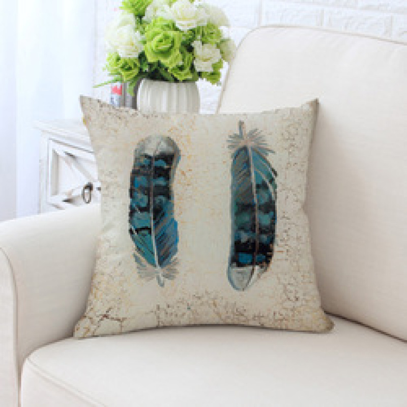 Peacock feather bulk chair cushion, cover pillow for sofa