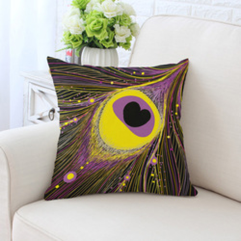 Peacock feather bulk chair cushion, cover pillow for sofa