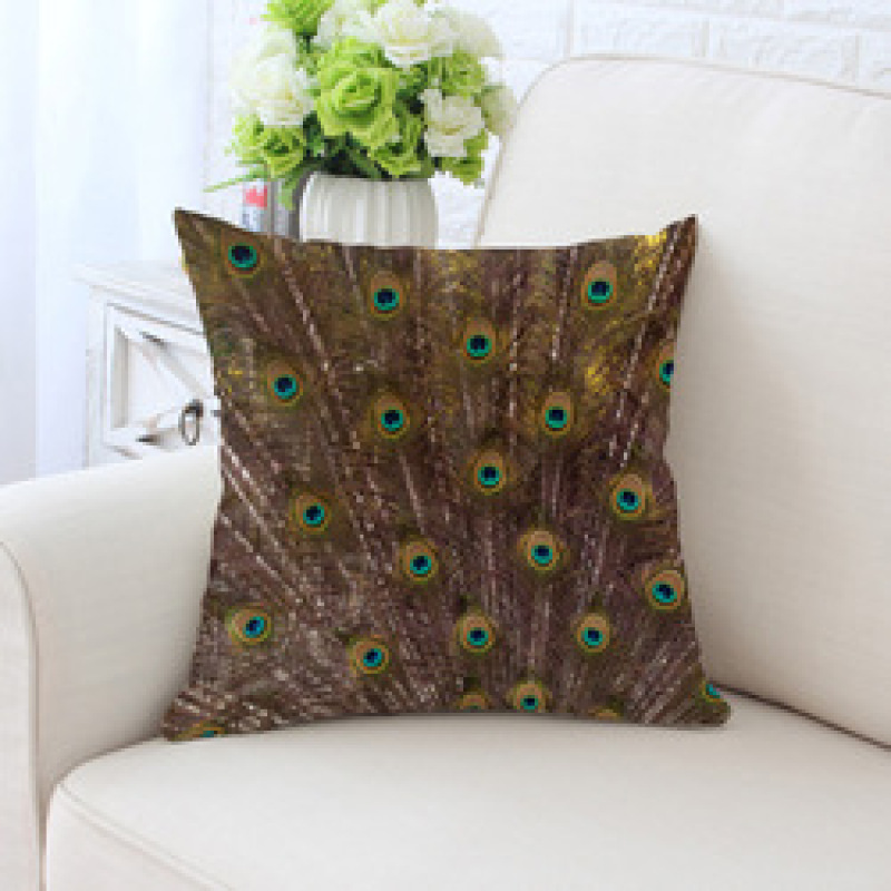 Peacock feather bulk chair cushion, cover pillow for sofa