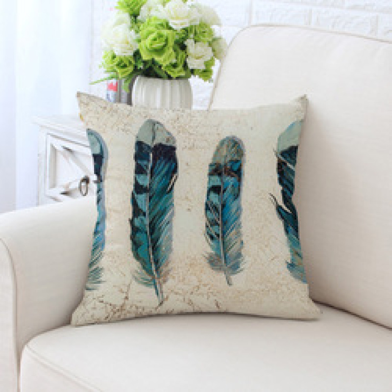 Peacock feather bulk chair cushion, cover pillow for sofa