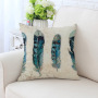 Peacock feather bulk chair cushion, cover pillow for sofa