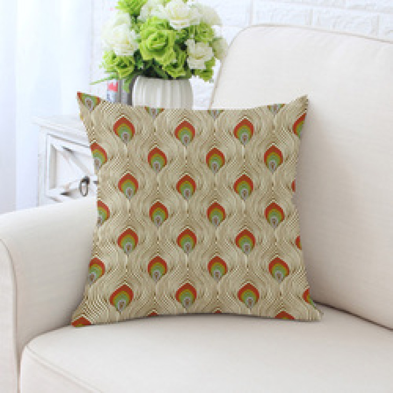 Peacock feather bulk chair cushion, cover pillow for sofa