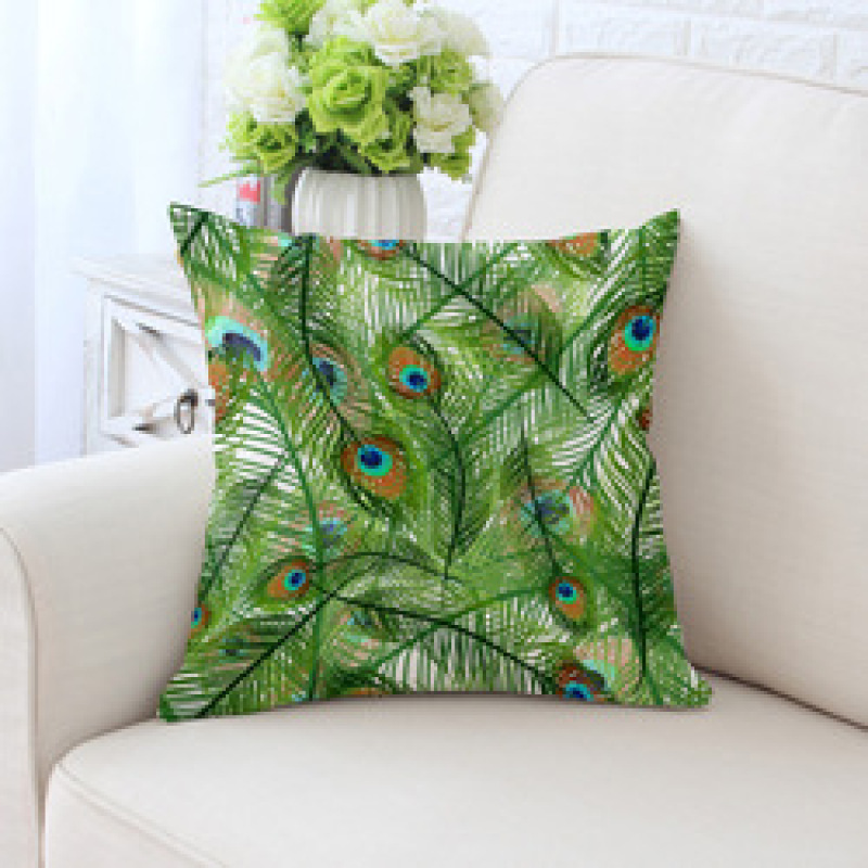 Peacock feather bulk chair cushion, cover pillow for sofa