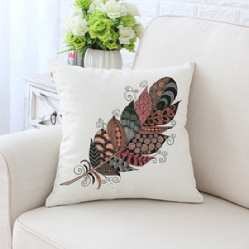 Peacock feather bulk chair cushion, cover pillow for sofa