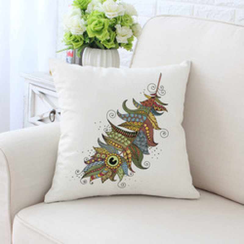 Peacock feather bulk chair cushion, cover pillow for sofa