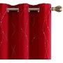 Decor Solid Color Ready Made Grommet Black Curtains for Kitchen Bedroom,Topfinel Velvet Short Curtains for Living Room */