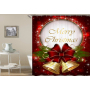 Drop Shipping Snowing Winter Christmas Holiday Waterproof Shower Curtain Bathroom Curtain/