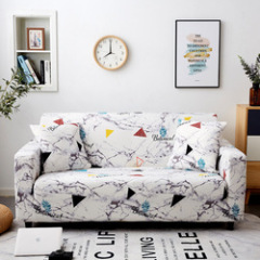 Wholesale Easy-Going Plant Pattern Polyester Living Room Non-Slip Sofa Cover, Whole Piece Fabric Furniture Protector Sofa Cover/