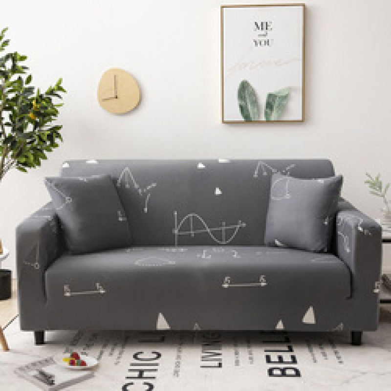 Wholesale Easy-Going Plant Pattern Polyester Living Room Non-Slip Sofa Cover, Whole Piece Fabric Furniture Protector Sofa Cover/