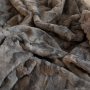 Faux Fur Shaggy Throw Blanket Soft Plush Cozy Blankets Gray Black For Office Couch Sofa