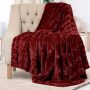 Faux Fur Shaggy Throw Blanket Soft Plush Cozy Blankets Gray Black For Office Couch Sofa