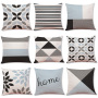 Modern Geometric Home Cotton And Linen Cushion Cover, Car Cushion Cover /