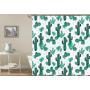 Drop Shipping Abstract Modern Floating Pink Floral Gray Shower Curtain, Watercolor Plant Flower Shower Curtain Art Printed#