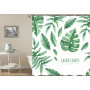 Drop Shipping Abstract Modern Floating Pink Floral Gray Shower Curtain, Watercolor Plant Flower Shower Curtain Art Printed#