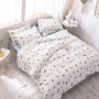 Spelt Fruit Flannel Four-Piece Cotton, Cute Bed Four-Piece Crystal Flannel Sheet /