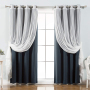 New Design roman curtain blackout america decorate round window sheer curtain