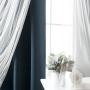 New Design roman curtain blackout america decorate round window sheer curtain