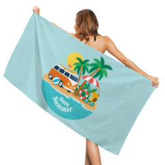 OEM Sand Free Printing Beach Towel, Eco Recycled Beach Towel, Quick Dry Beach Towel#