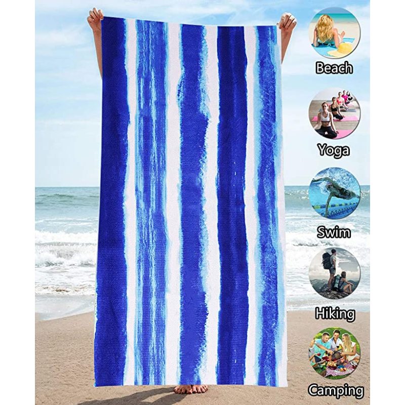 OEM Sand Free Printing Beach Towel, Eco Recycled Beach Towel, Quick Dry Beach Towel#