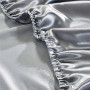 Cheap fitted sheet Full Size Silk Satine Dark Blue 100% Cotton Bedding Set Home Textile Bedding Mattress Cover