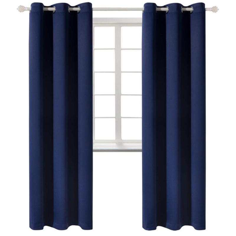 High Quality Blackout Curtain, Cheap 42*84 Inch Curtain 100% Polyester Flat Window High Shading(70%-90%) Modern for Living Room