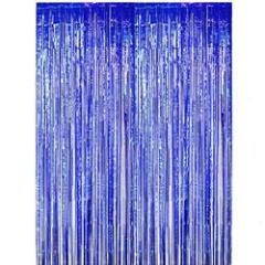 Party Backdrop Decorations Shimmer Curtains Metal Fringe Metallic Silver Curtains 1*2M Foil Curtain Birthday Wedding Christmas