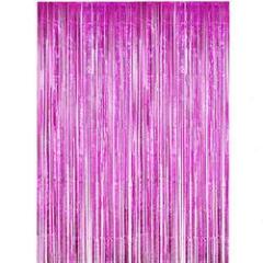 Party Backdrop Decorations Shimmer Curtains Metal Fringe Metallic Silver Curtains 1*2M Foil Curtain Birthday Wedding Christmas