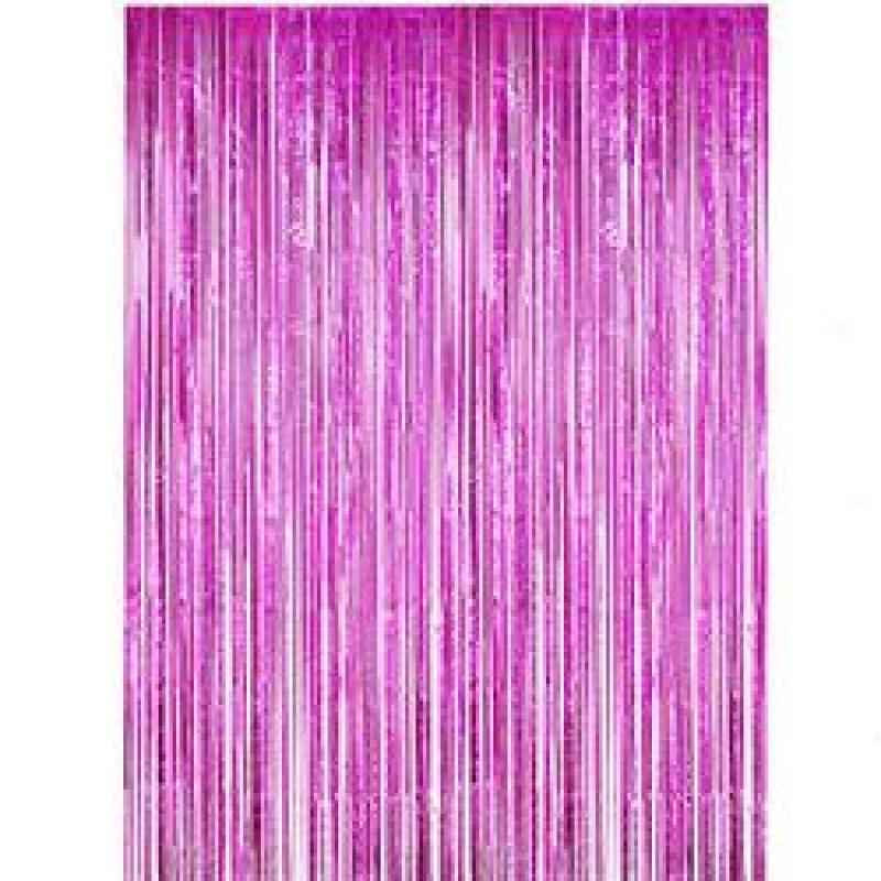 Party Backdrop Decorations Shimmer Curtains Metal Fringe Metallic Silver Curtains 1*2M Foil Curtain Birthday Wedding Christmas