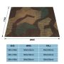 German Camouflage Blanket Flannel Summer Texture Lightweight Thin Throw Blankets for Sofa Office Plush Thin Quilt/
