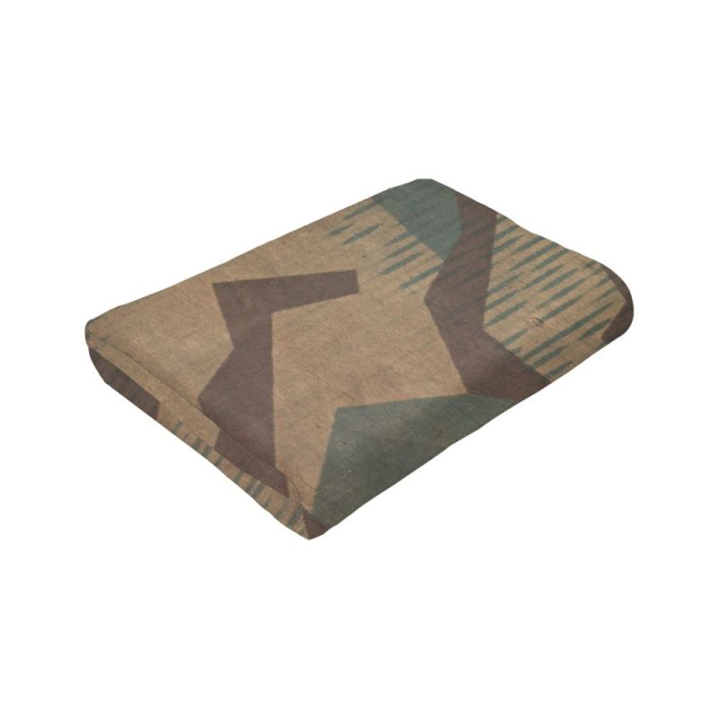 German Camouflage Blanket Flannel Summer Texture Lightweight Thin Throw Blankets for Sofa Office Plush Thin Quilt/