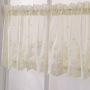Coffee Kitchen Curtain, Fresh Blue Lace Short Kitchen Curtain /