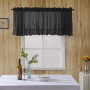 Coffee Kitchen Curtain, Fresh Blue Lace Short Kitchen Curtain /