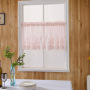 Coffee Kitchen Curtain, Fresh Blue Lace Short Kitchen Curtain /