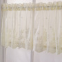 Coffee Kitchen Curtain, Fresh Blue Lace Short Kitchen Curtain /