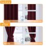 Custom drapes blackout curtains dark red curtin fabric curtain blackout curtain free shipping live room