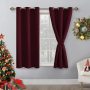 Custom drapes blackout curtains dark red curtin fabric curtain blackout curtain free shipping live room