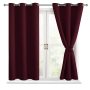 Custom drapes blackout curtains dark red curtin fabric curtain blackout curtain free shipping live room
