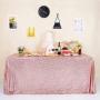 Party Sequin 60x120 Glitter Rectangular Table Cloth for Wedding Decoration Party Banquet Home Decor Custom Multiple Sizes