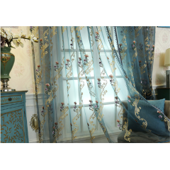 Online sale organza gardinen aus polen, Latest curtain fashion designs moroccan embroidered lace embroidery curtains^