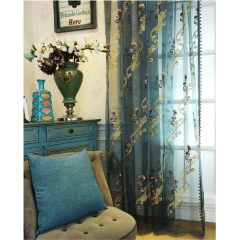 Online sale organza gardinen aus polen, Latest curtain fashion designs moroccan embroidered lace embroidery curtains^