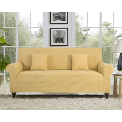 Wholesale Yellow Corn kernels Thick Universal Elastic Sofa Cover, Latest Texture Slipcover Furniture 1/2/3/4-Seater Sofa Covers/