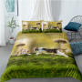 Cheap Bed Linen Comforter Set Bedding, 4 Pcs Children Cat Bedding Set 3D Bed Sheet Printed/